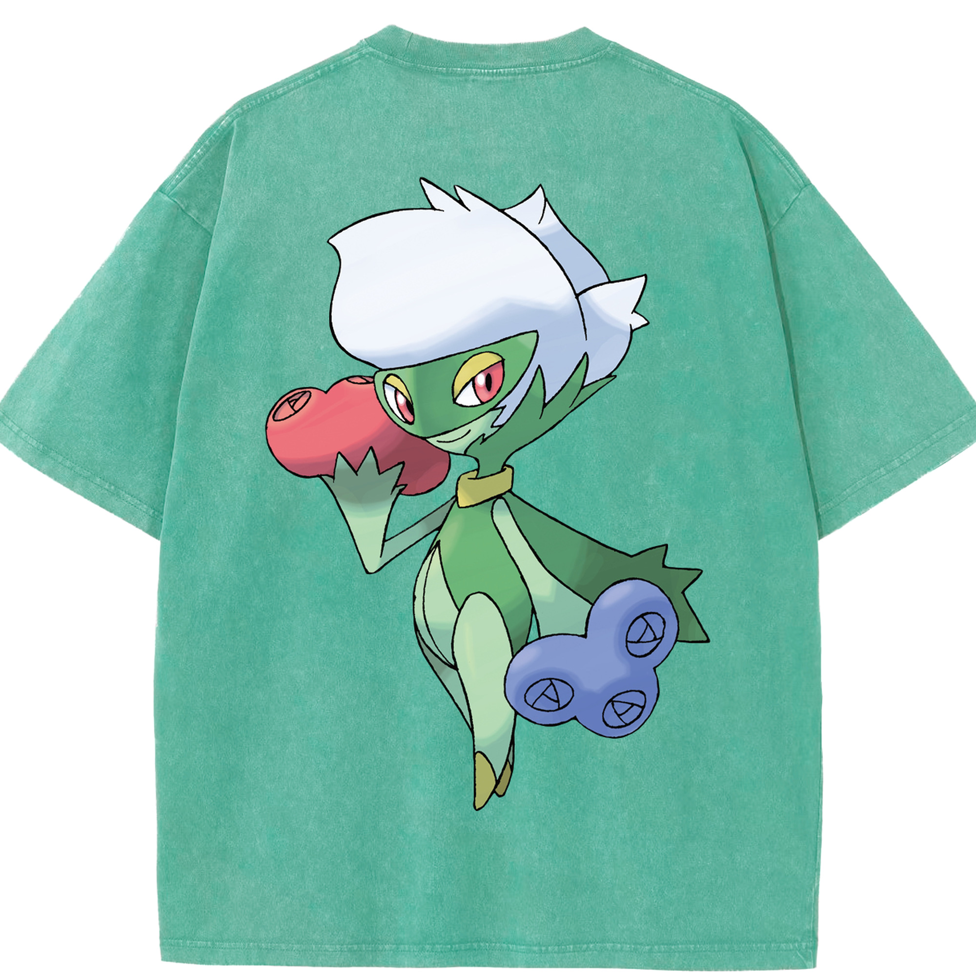 （画像用） ポケットモンスター Pokémon 綿100% ヴィンテージ風 半袖Tシャツ（背面プリント）